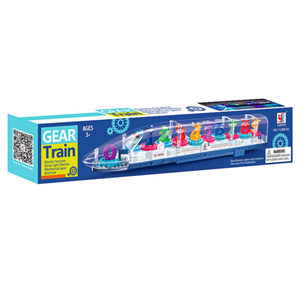 اسباب بازي قطار طرح ترن چرخ دنده اي چراغ دار و موزيکال Gear Train_اسباب بازی